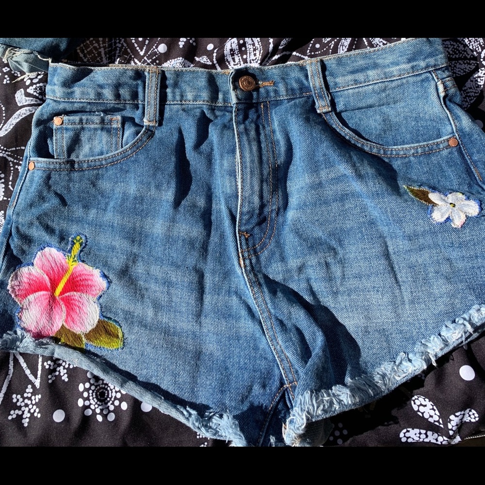 Zara premium wash shorts